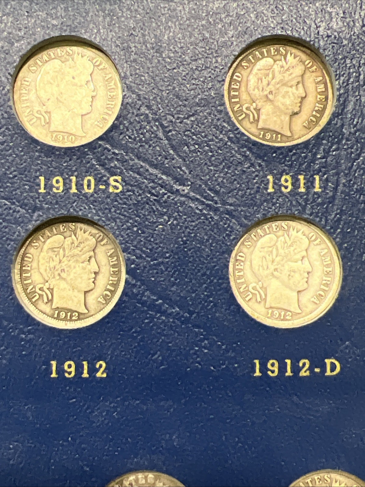 1892-1916 Barber Dime Silver Set. Collection Of 41 Nice Higher Grade Coins!