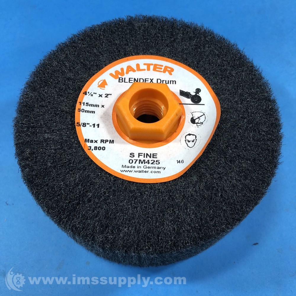 Walter 07M425 Blendex Surface Conditioning Drum FNOB