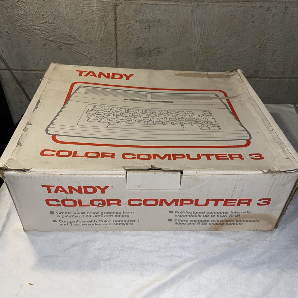 Tandy Color Computer 3 128K Vintage Box ONLY No Computer