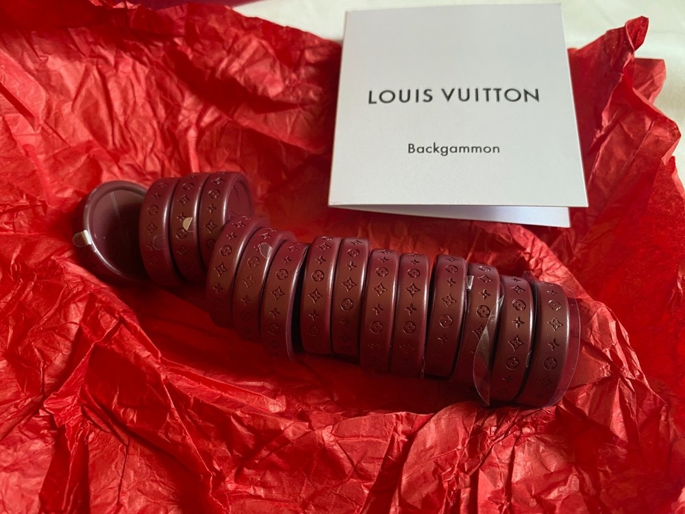 Louis Vuitton 2026 CNY monogram backgammon chips & dices in box