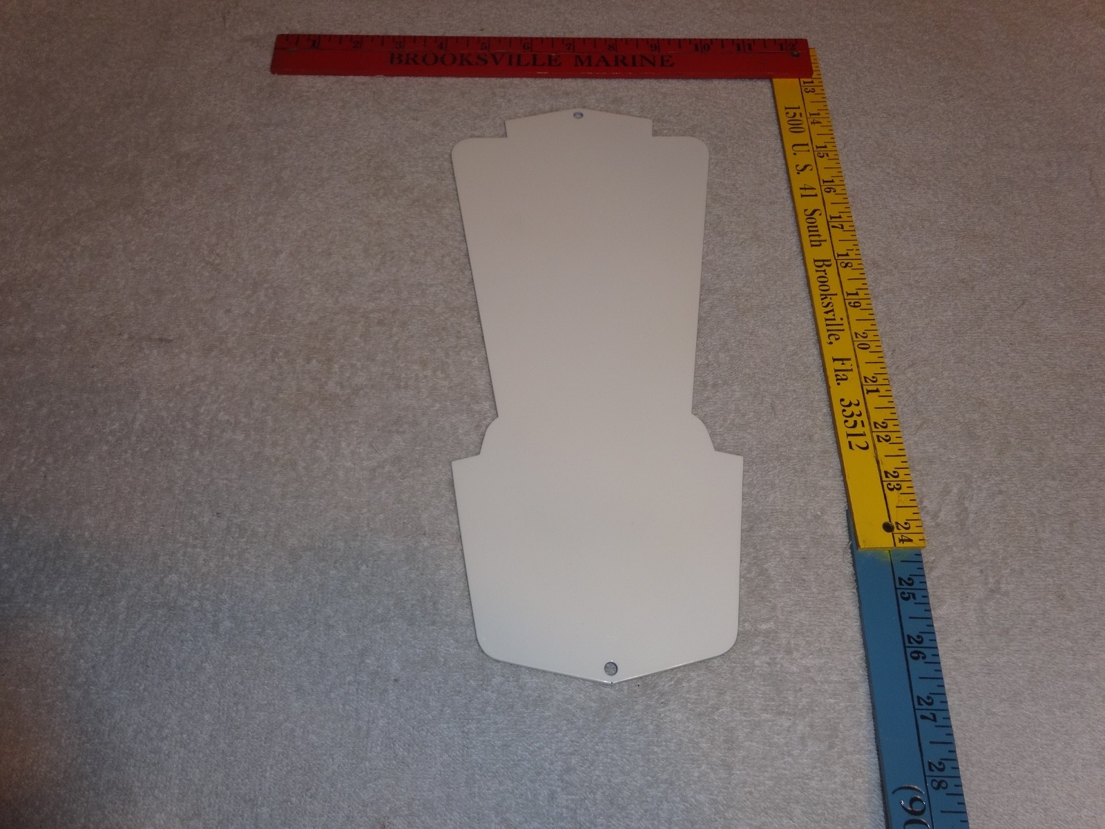 VINTAGE FORD JUBILEE DIECUT CAR & TRUCK DEALER 13" BAKED METAL GASOLINE OIL SIGN