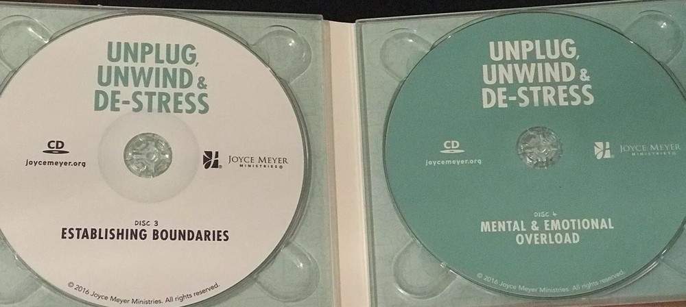 Joyce Meyer Unplug Unwind & De-Stress ( 4 CD Series)