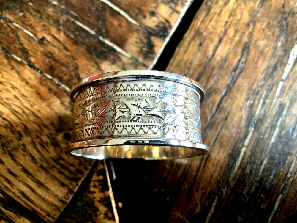 Antique Solid Silver Napkin Ring