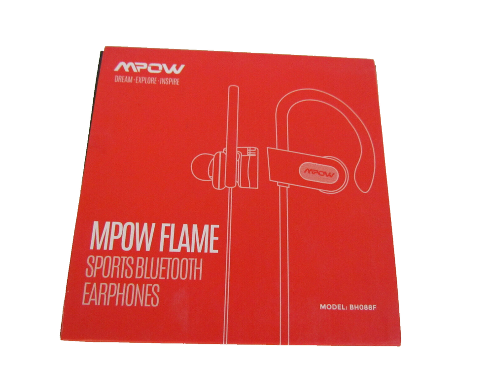 Mpow Flame Bluetooth Headset Wireless Earphones Stereo Ear Hook - BH088F Black