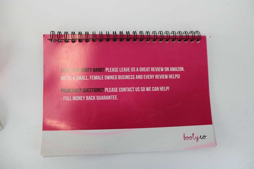 BootyCo Booty Band Program Book Pink Booty Band Black Bag