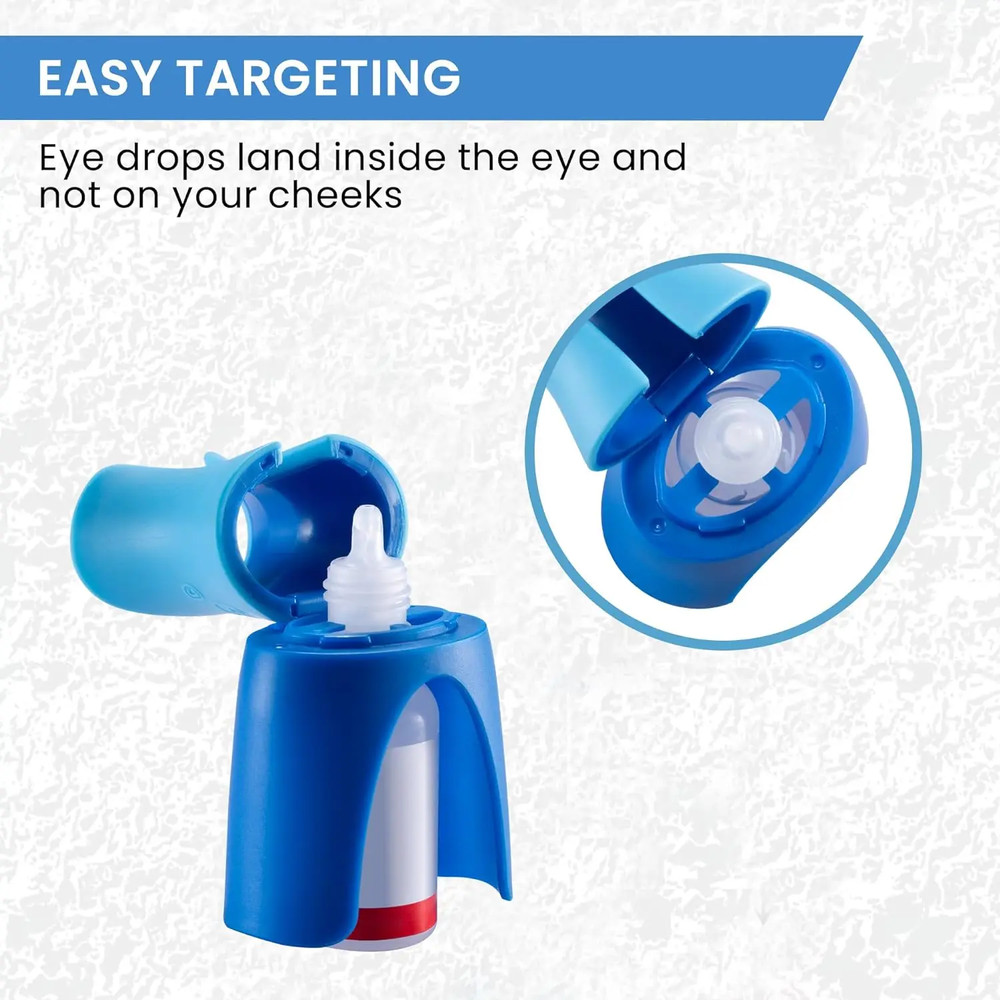 Reusable Eye Drops Holder Bottle Helper Dispenser Aid Device