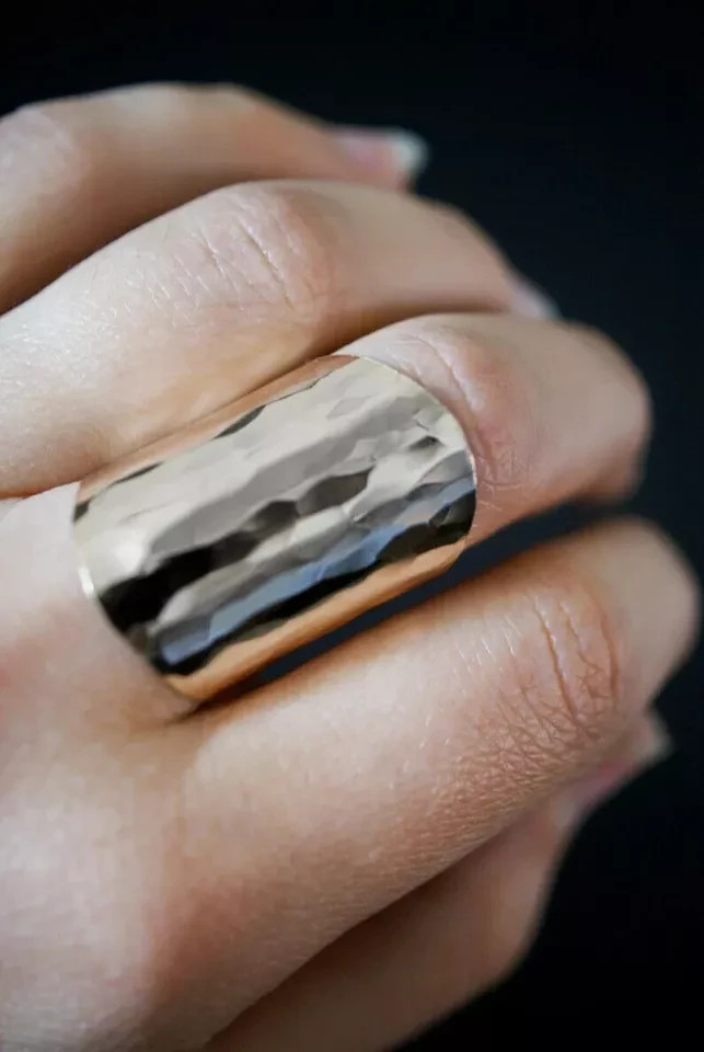 Boho Solid 925 Sterling Silver Band Ring Statement Ring Handmade Ring All Size