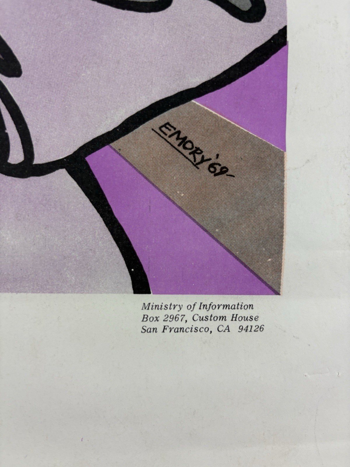 BLACK PANTHER PARTY Political Poster 1969 Emory Douglas AFRO AMERICAN SOLIDARITY