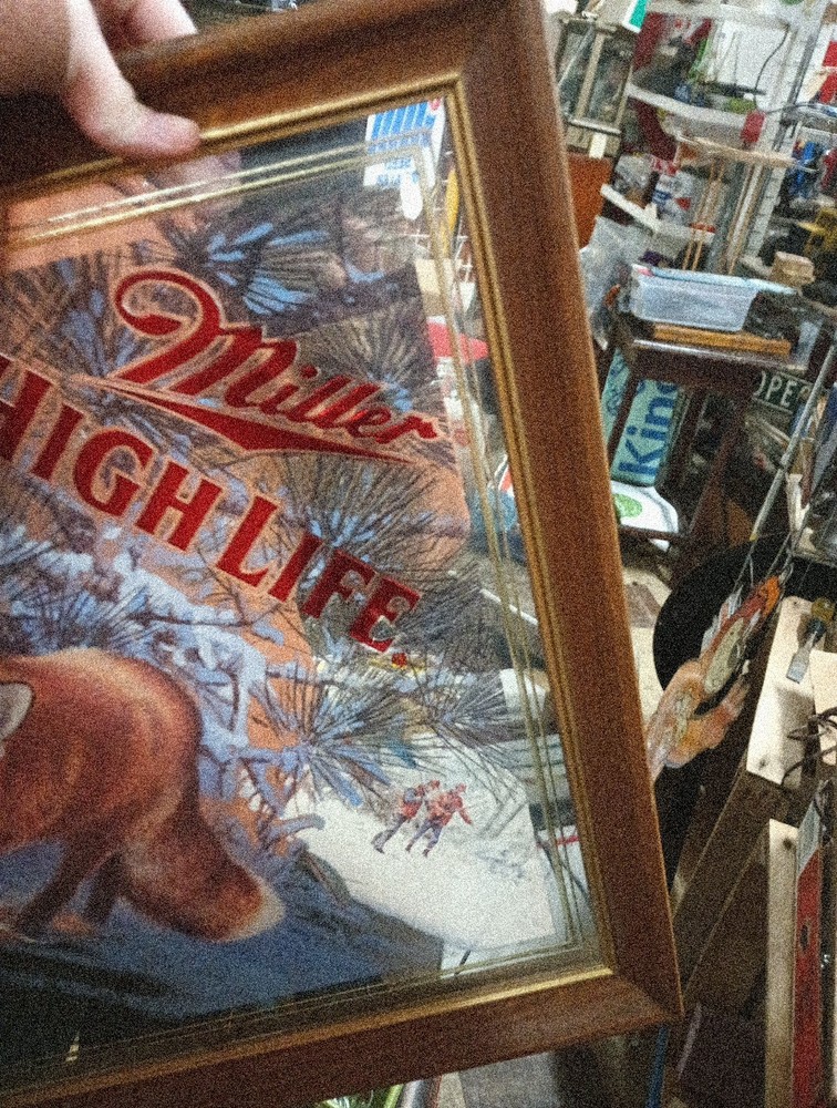 Miller High Life Sly Fox Beer Mirror