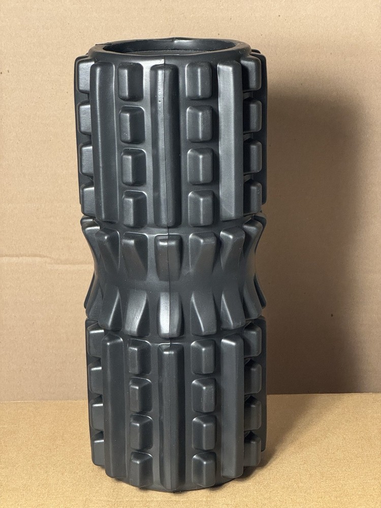 321 Strong Comfort Roller – 12" Solid Core High Density Foam Roller –Black – New