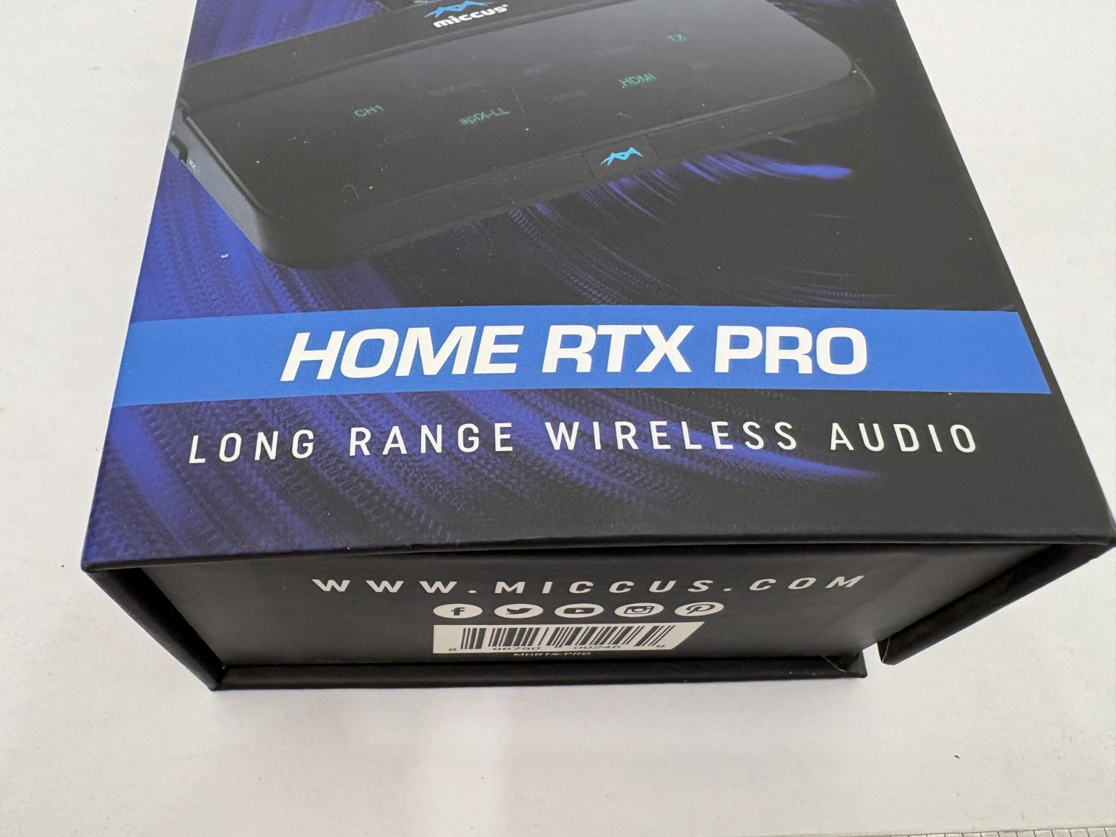 (1) Miccus Home RTX Pro Long Range Wireless Audio Bluetooth APTX - MHRTX-PRO