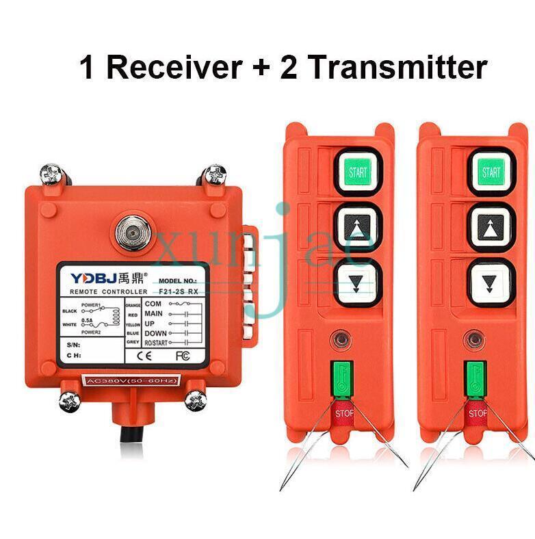 F21-2S 2Transmitters + 1Receiver Industrial Crane Wireless Remote Control NEW