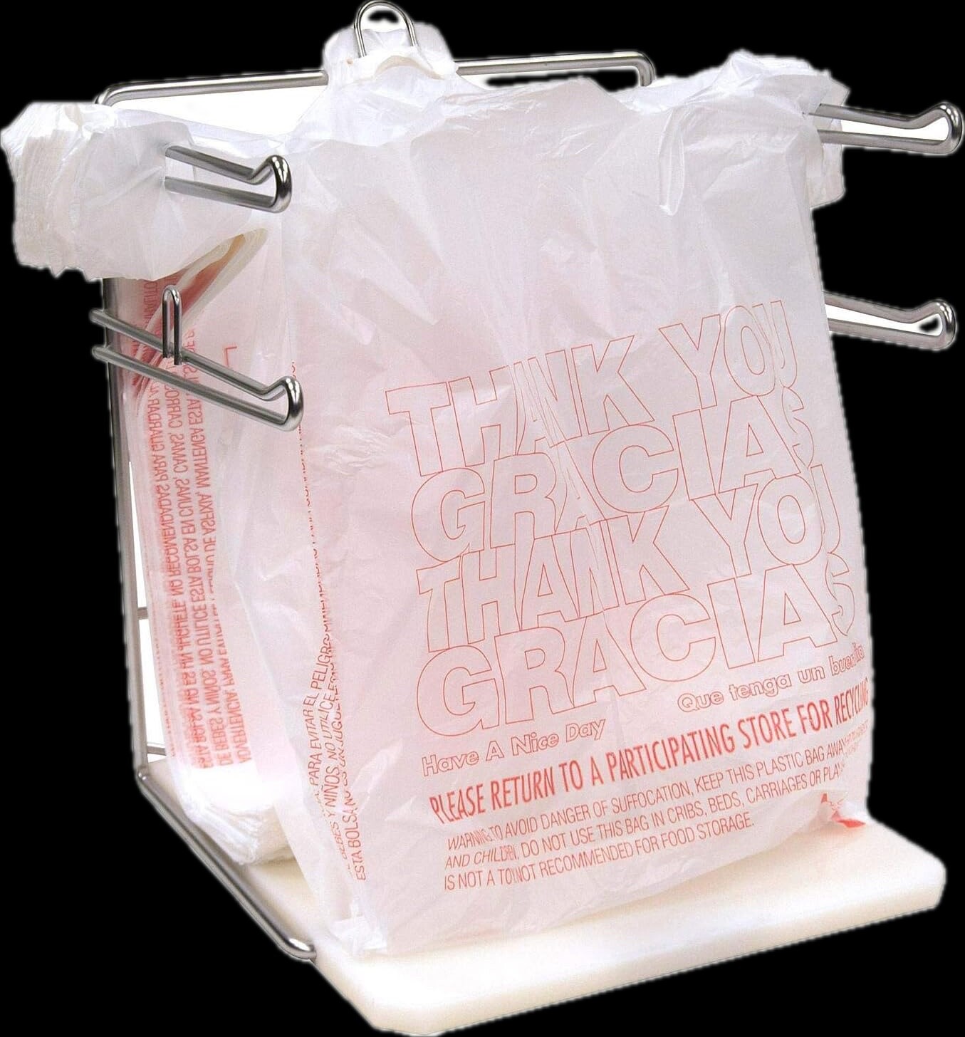 Bags 1/6 Large 22 x 11.5 x 6.5 Thank You T-Shirt Plastic Grocery Shopping Bags