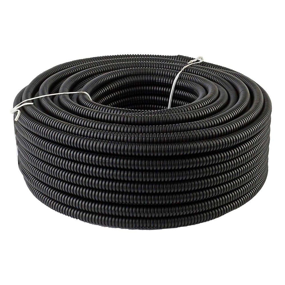 American Terminal 100 Feet Black 1/4" Split Loom Split Wire Loom Conduit