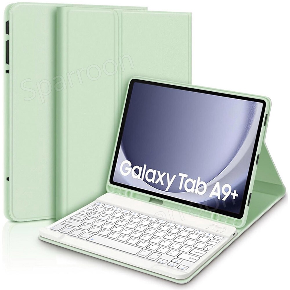 Bluetooth Keyboard & Case Cover & Mouse For Samsung Galaxy Tab A9/A9 Plus Tablet