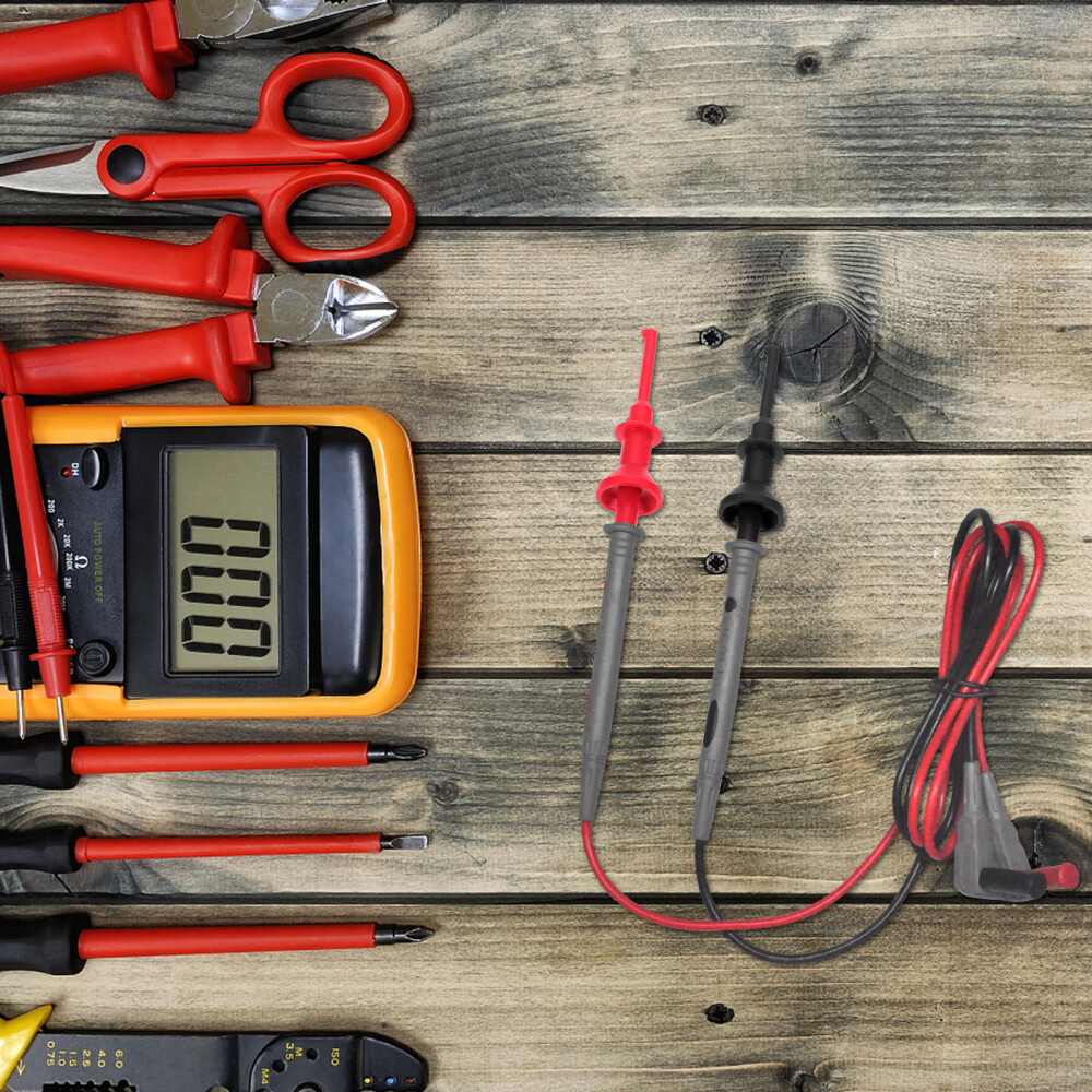 2Pcs Testing Probe Clip Mini Grabber Clips Multimeter Hook