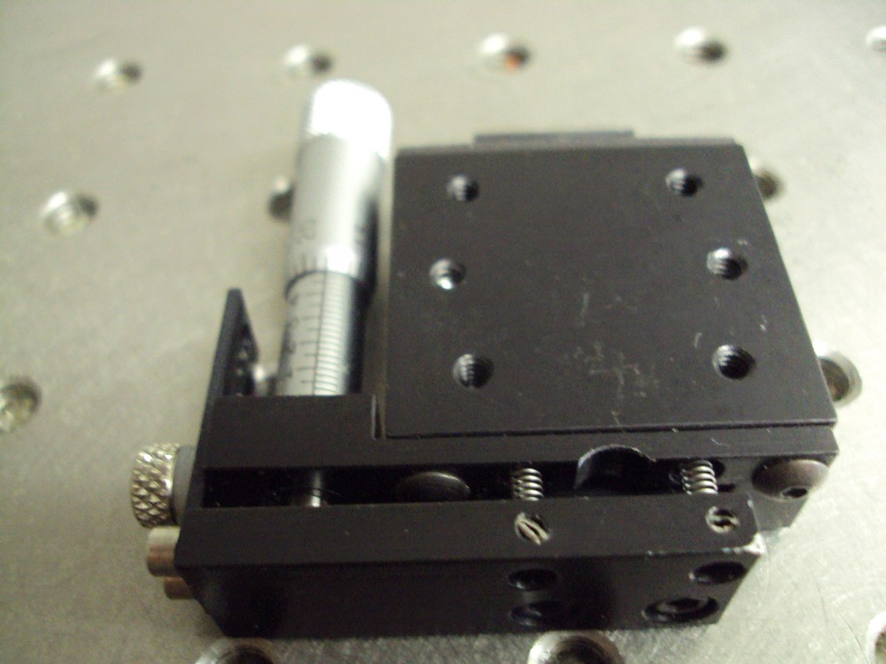 DELTRON LINEAR TRANSLATION STAGE PLATFORM LENSE OPTICS POSITIONER