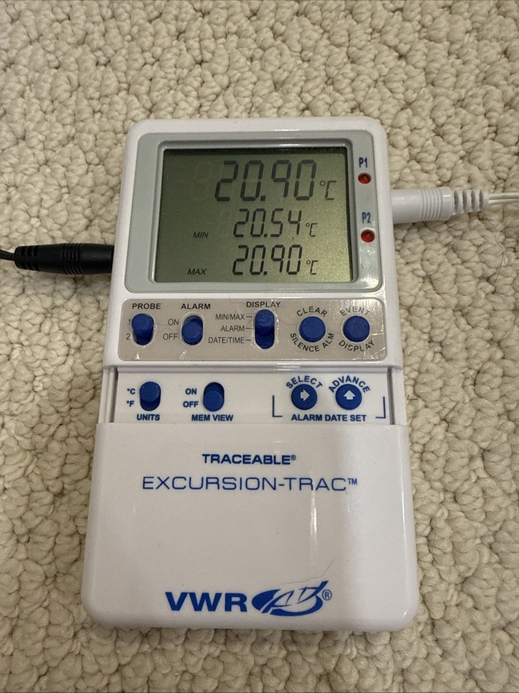 VWR Traceable Excursion-Trac Data logger Thermometer 10048-618 With Probe