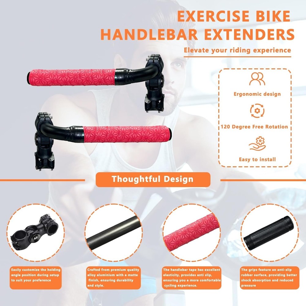 Handlebar Extender for Peloton Indoor Exercise Bikes, Peloton Accessories