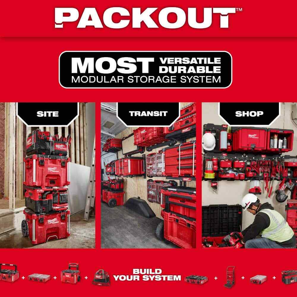 PACKOUT Large Magnetic Bin Tool Holder Quick Access Non Marring Base Wall Plate