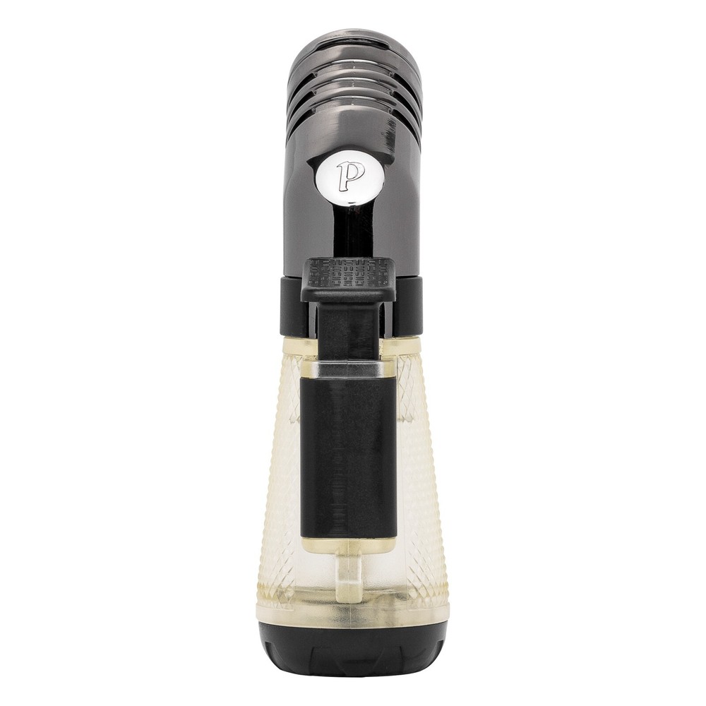 Palio Squadra Angled Triple-jet Flame Lighter, Clear