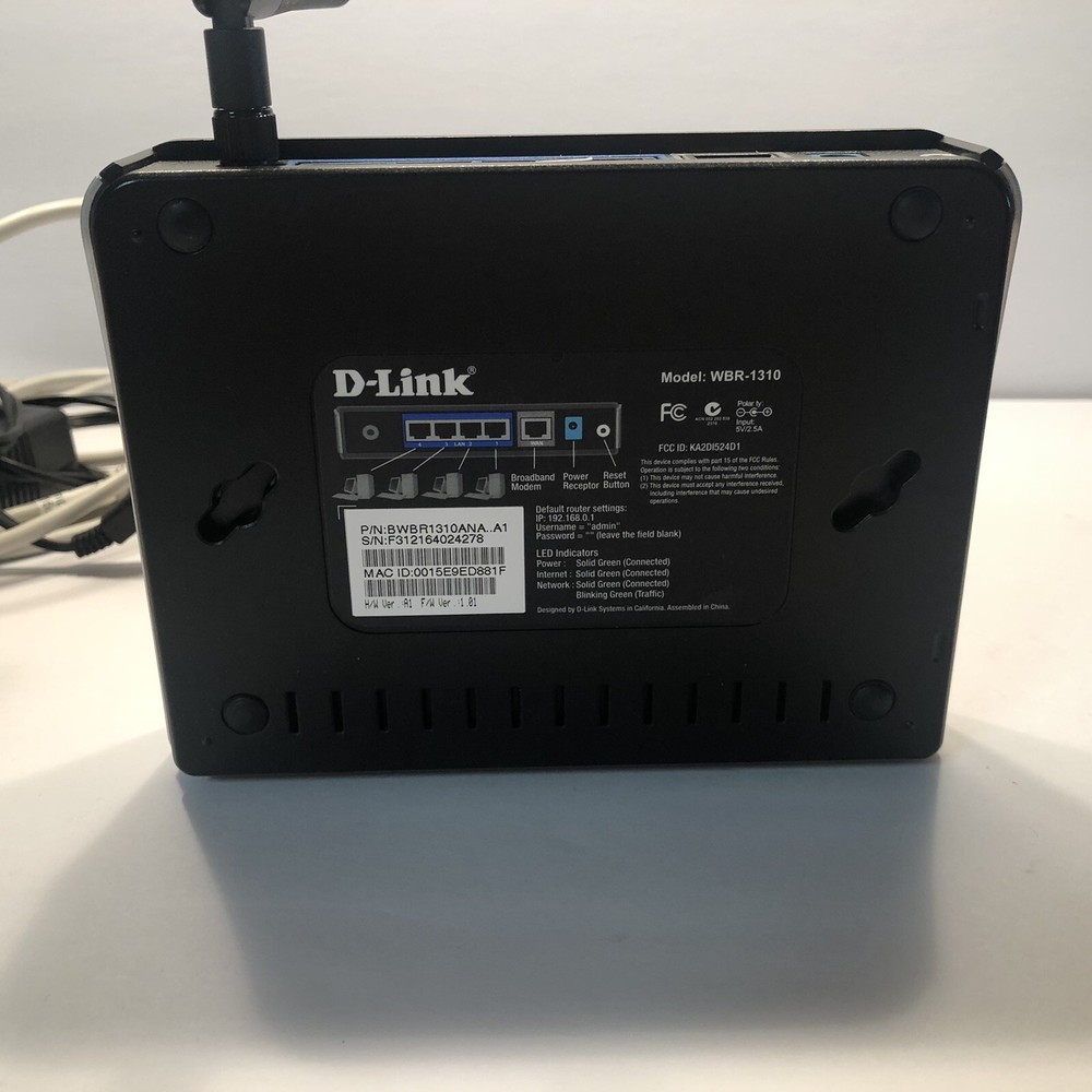 D-Link Wireless Router WBR-1310