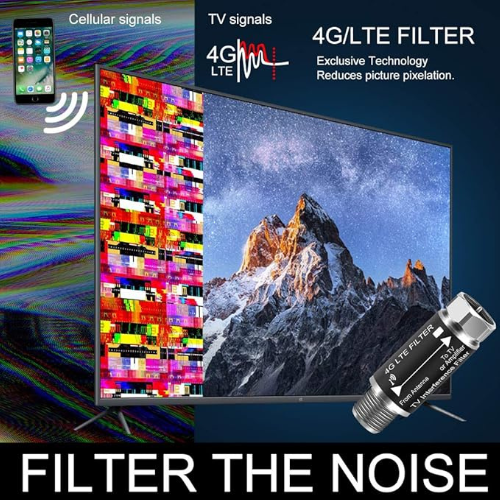 LTE Filter for TV Antenna Improves Digital Antenna Amplifier - 4G Filter for .