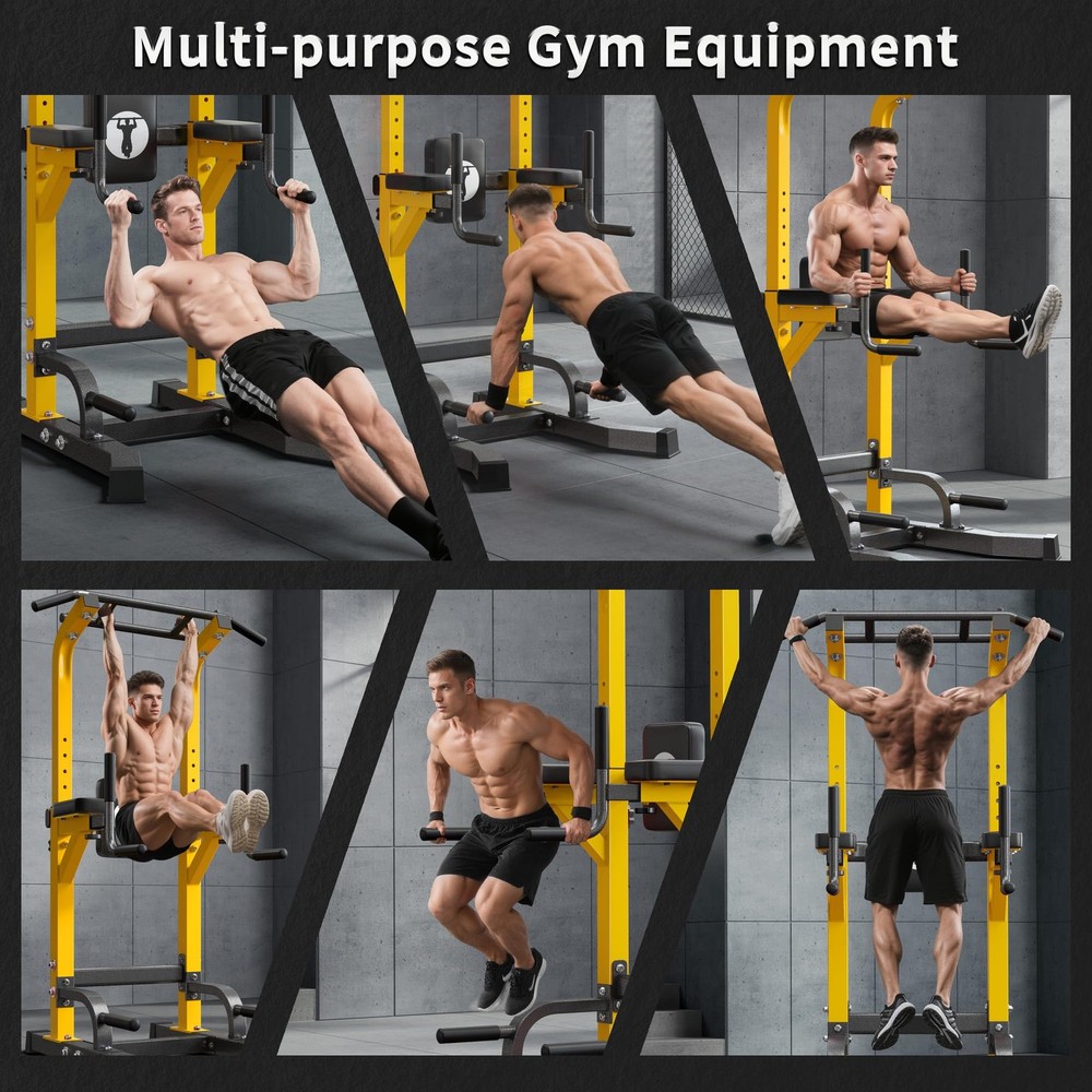 Multi-Function Power Tower Pull Up Bar Station Pull Up Dip Station for Home G...