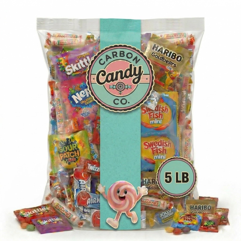 Bulk Candy Variety Pack - 5 lb Candy Individually Wrapped - Assorted Mix - Lo...