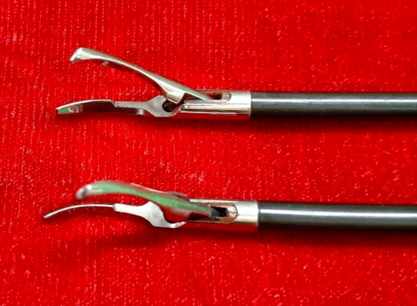 2pc-Laparoscopic Bipolar Sealer Cutter Silver Jaw High Quality Instruments