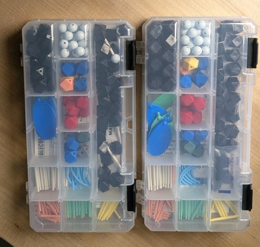 Two Sets HGS Polyhedron Molecular Model #1003A Organic Chemistry Basic Set Japan