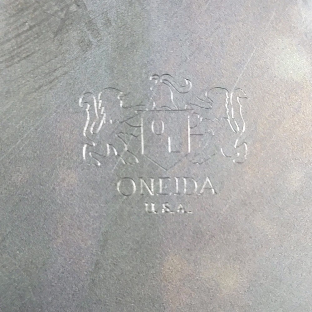 Vintage Oneida Round Silver Plated Platter Tray 5.75"