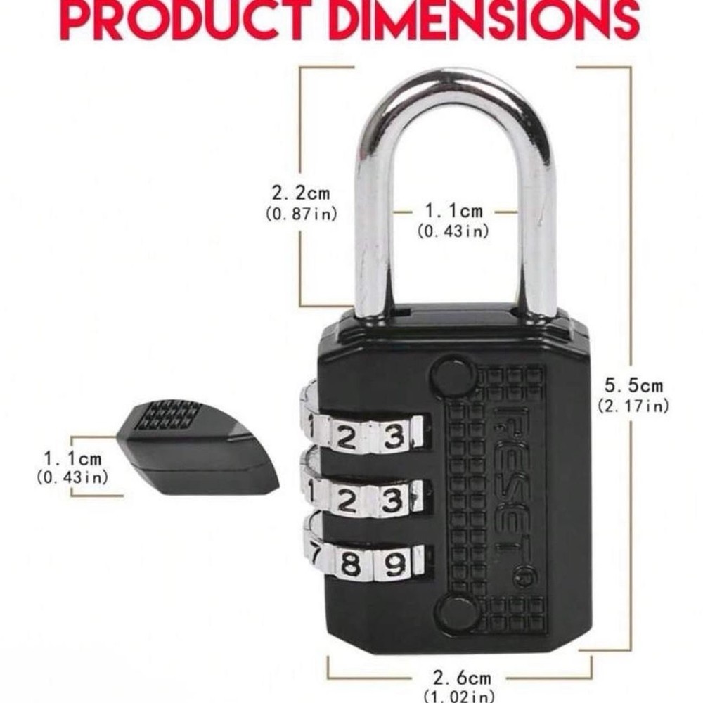 3-digit Combination Lock