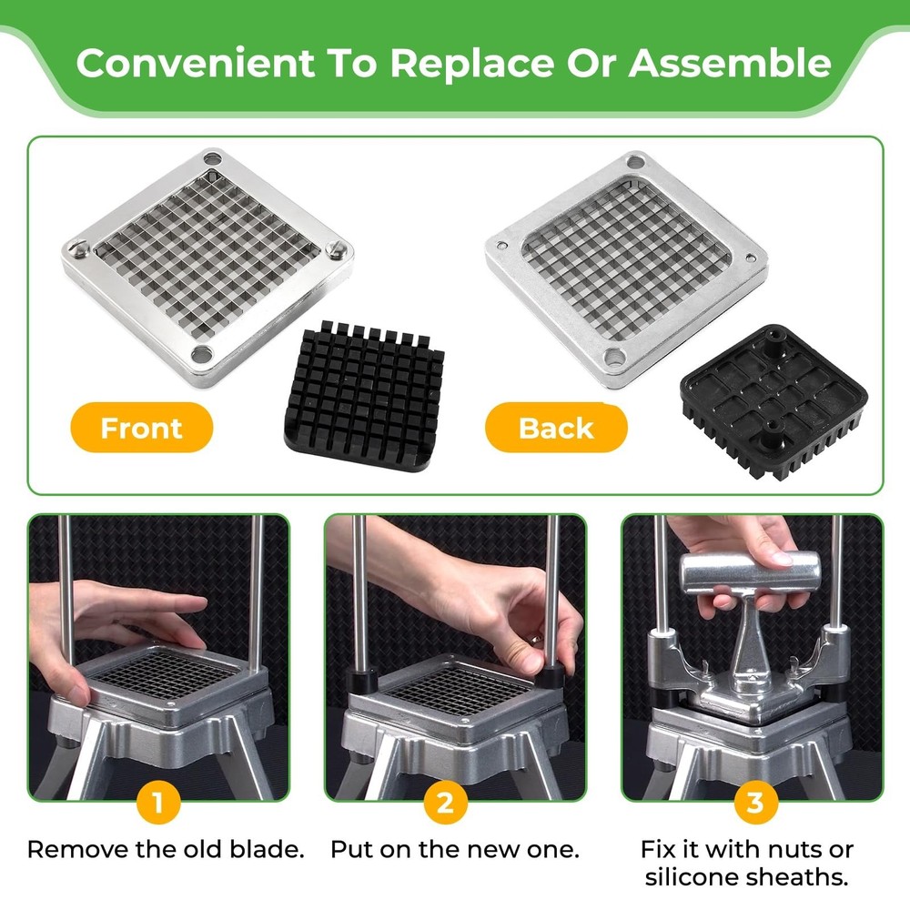 POWLAB Replacement Chopper Blade Commercial Vegetable Chopper Dicer Stainless...