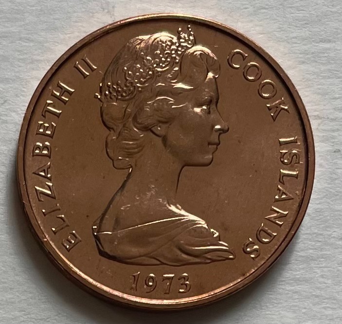 Cook Islands 2 cents 1973 - Pineapple Fruit - Uncirculated