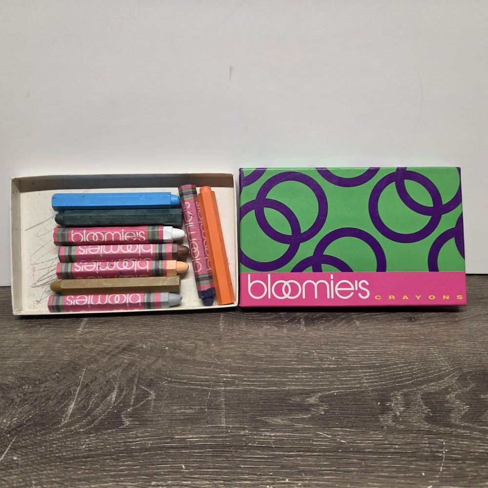 Vtg BLOOMIES Bloomingdale’s Crayons