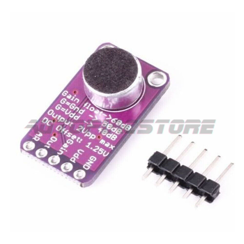 MAX9814 Amplifier Stable MAX9814 module Auto Gain Control  CMA-444PF-W 1PC