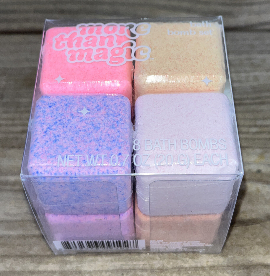 More Than Magic  Bath Bomb Set SQUARES (8 Count)