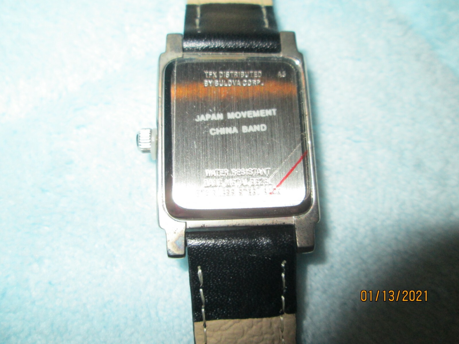 Watch Trump Marina V.I.P. Watch NIB by TFX/Bulova Genuine Black Leather Band