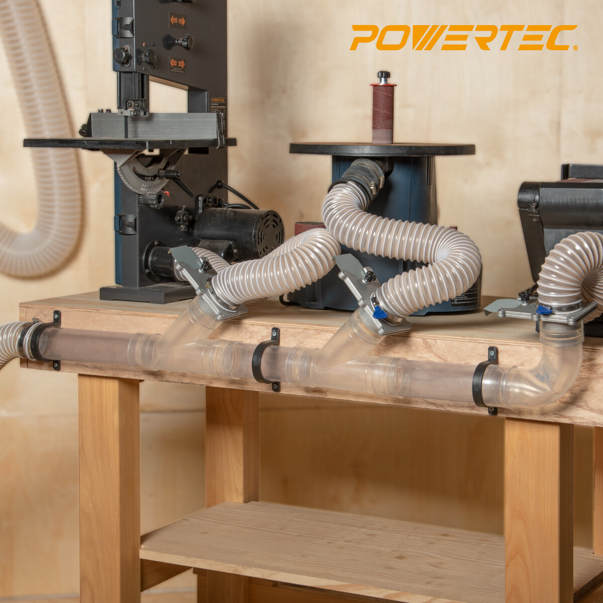 POWERTEC Clear Pipe, 2-1/2-Inch x 36-Inch Long, Rigid Plastic Tubing (70176)