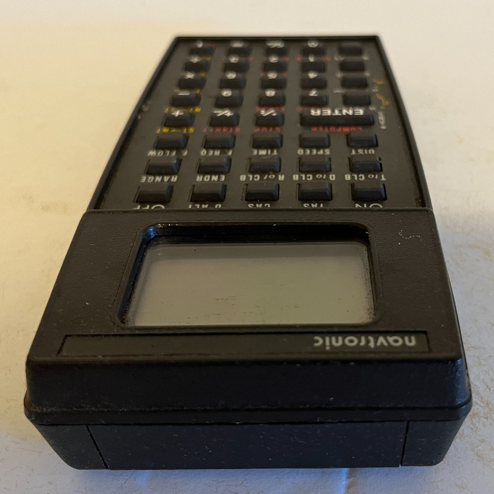 VINTAGE NAVTRONIC EXPLORER FLIGHT CALCULATOR / COMPUTER WITH LEATHER CASE