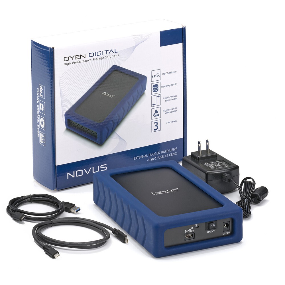 Novus 16TB External USB-C Rugged Desktop Hard Drive