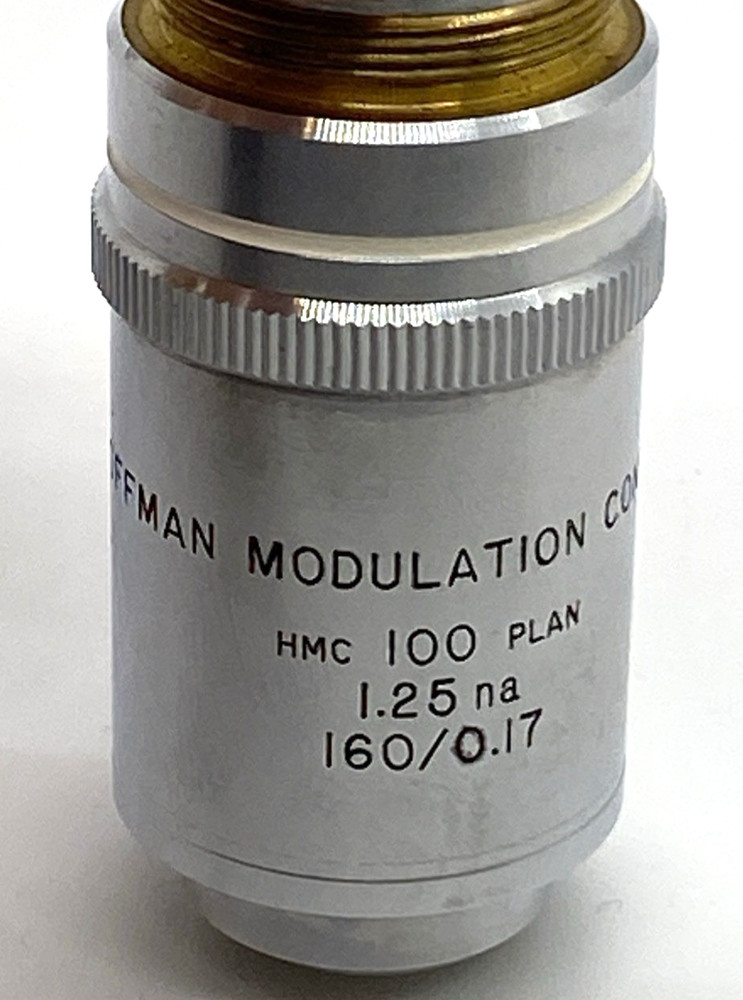 Hoffman Modulation Contrast HMC 100 Plan 1.25 NA 160/0.17 Microscope Objective