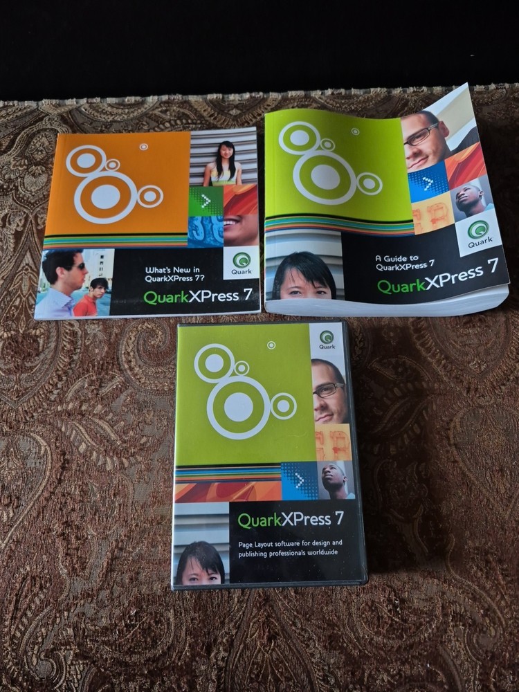QuarkXPress 7 for Windows - Complete With Manuals, Paperwork, Discs - Used
