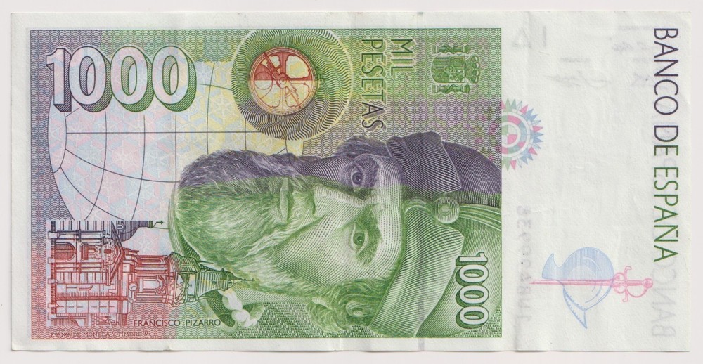 Spain 1000 Festas, year 1992 Banknotes