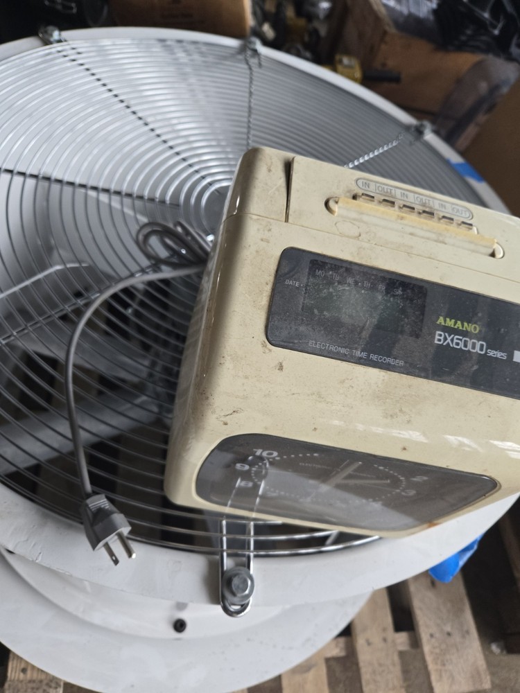 AMANO ELECTRONIC TIME RECORDER/CLOCK BX-6000 Time Clock BX-6001
