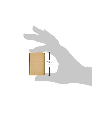 Zippo Classic Brushed Brass Pocket Lighter