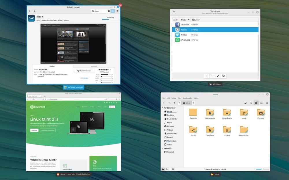 Linux Mint Debian Edition 6 LMDE Install - 32 / 64 bit - DVD or USB Flash Drive