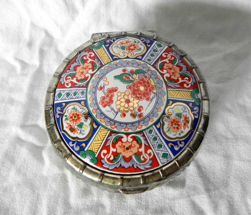 FB Rogers JEWELRY TRINKET BOX Silver Plate With Red Felt Lining