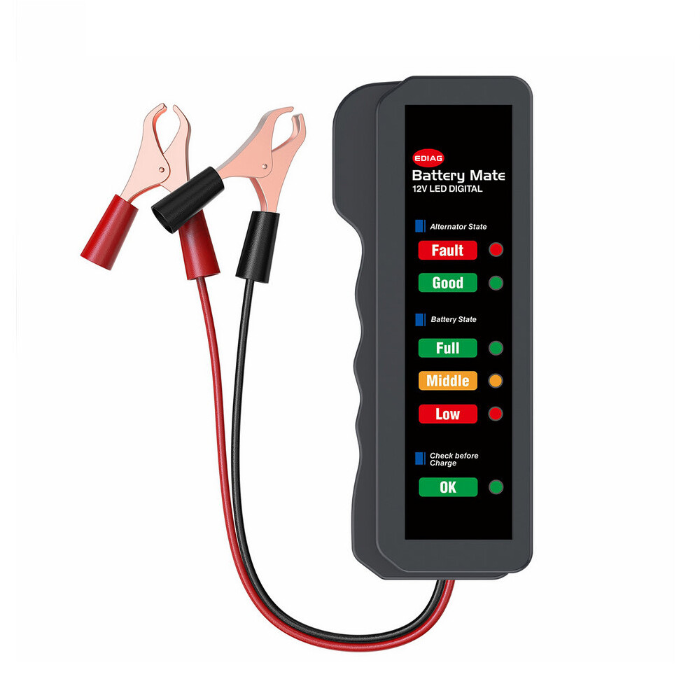 Automative Battery Analyzer Digital LED Battery Load Tester Car Diagnostic Tool